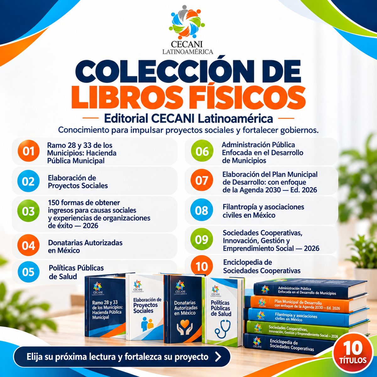 Libros físicos- Editorial CECANI Latinoamérica