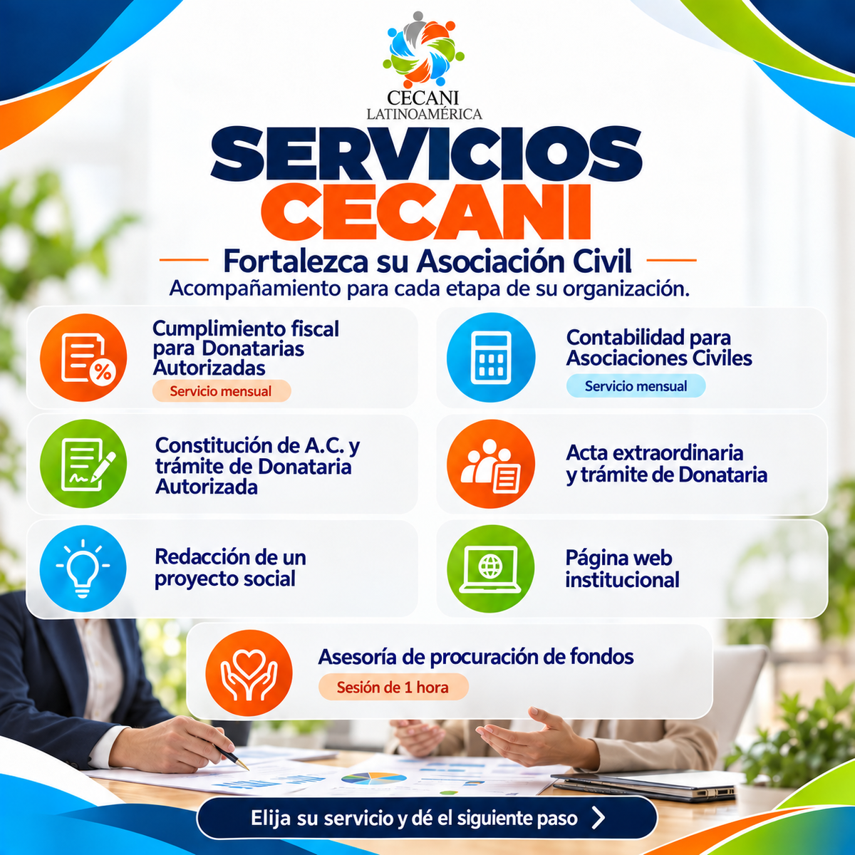 Servicios CECANI | Fortalezca su Asociación Civil