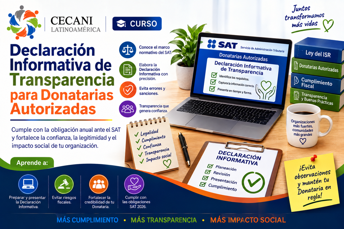 Curso en Declaración Informativa de Transparencia para Donatarias Autorizadas