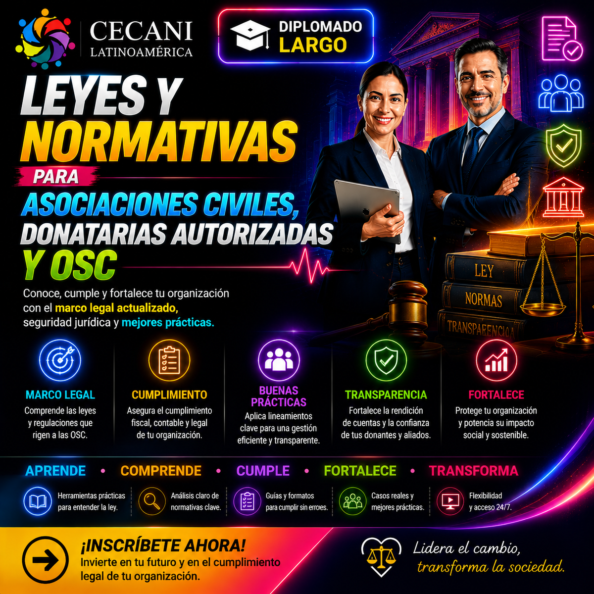 Diplomado: Leyes y Normativas para Asociaciones Civiles, Donatarias Autorizadas y OSC