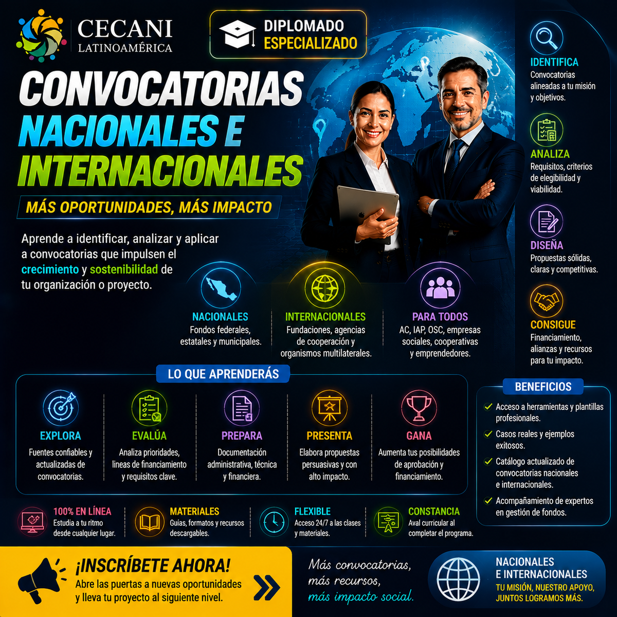 Diplomado: Convocatorias Nacionales e Internacionales